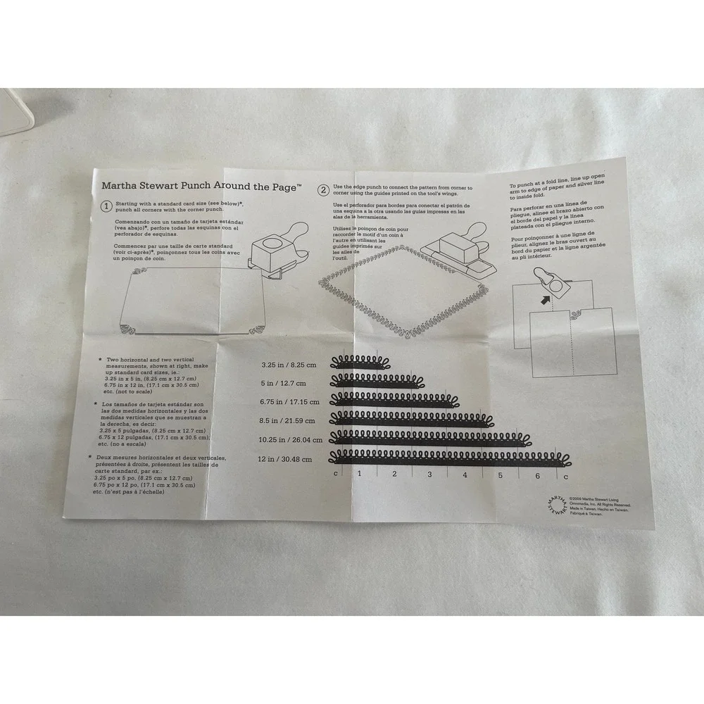 Martha Stewart Crafts Punch Around the Page Scallop Dot Edge and Corner Set